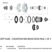 Zipp Cognition Driveside Tetningsring