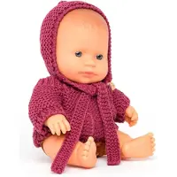 Miniland Europeisk Kledd Guttebabydokke 21 Cm