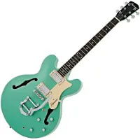 Hartwood Revival Vibrato Semi Akustisk Gitar Jade Grønn - Nesten Nytt