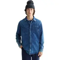 Scotch & Soda Chic Indigo Skjorte Med Lange Ermer