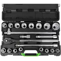 JBM 53728 3/4´´ Pipe-og Skralle-sett 21 Stykker