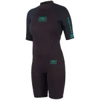 Ocean & Earth Surf School Springy 2 Mm Kortermet Shorty-våtdrakt Med Glidelås Bak For Dame