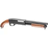 S&t M870 Short Wooden Version Airsoft Hagle