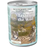 Taste Of The Wild Våtfôr For Voksne Og Eldre Hunder Med Hvit Fisk Og Tunfisk 12x390g
