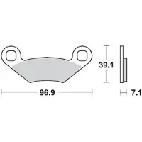 Moto-Master Polaris 097011 Sintrede Bremseklosser