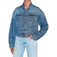 Pepe Jeans for woman. PL402392HU8 Regular Jacket blue (M), Casual, Cotton, Denim