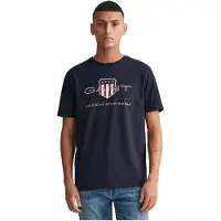 Gant for man. 2003199 Archive Shield T-shirt navy (XXS), Casual, Cotton, Short sleeve, Sustainable