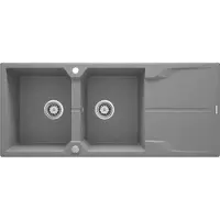 Deante Kjøkkenvask I Granitt Med To Kummer Og Avrenningsfelt