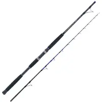 Falcon Blue Fighter Boat Extreme Strong Action Bunn Fiskestang