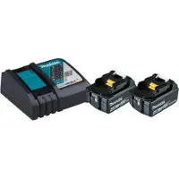 Makita DC18RC - Power Source Kit - batterilader + batteri 2 x - Li-Ion - 4 Ah - 72 Wh - 1 x batterier lader