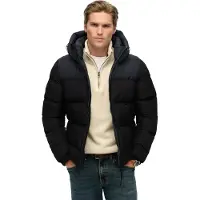 Superdry for man. M5012281A Colourblock Puffer Jacket black (L), Casual, Polyester