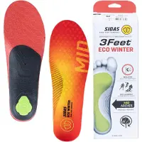 Sidas 3feet Eco Winter Mid, Innersåle, Red