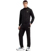 EA7 for man. 8NPV62_PJVRZ Tracksuit Core Identity black (4XL), Casual, Sport, Cotton, Multisport, Long sleeve