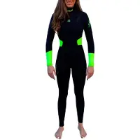 Kynay Surf Ultra Stretch Thermal 5-4 Mm Dame Våtdrakt I Neopren Med Glidelås I Brystet Og Lange Ermer