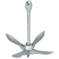 PLASTIMO Grapnel Spoon Sammenleggbar Anker