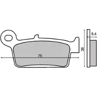 RMS Beauty Honda Crm 50cc 225102633 Sintrede Bremseklosser