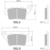 Nissin A0660 2p-275ns 225106044 Bremseklosser