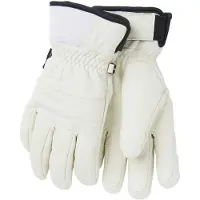 Helly Hansen for woman. 67637 Alphelia white leather gloves (L), Casual, Outdoor