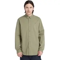 Timberland Solid Poplin Skjorte Med Lange Ermer