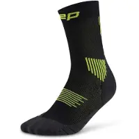Cep Core Run Socks Mid Cut 5.0, løpesokker, dame, svart/grønn