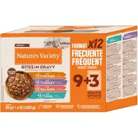Nature’s Variety Økonomipakke Nature's Variety Biter i saus 48 x 85 g - Miks (4 sorter)