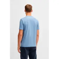 BOSS for man. 50530990 Tape Logo T-shirt blue (3XL), Casual, Cotton, Short sleeve
