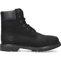 Timberland for woman. TB18658A0011 Leather boots 6 Inch black (42 W), Flat, Laces, Casual