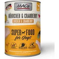 Mac'S Adult Superfood 6 x 400 g - Kylling & tranebær
