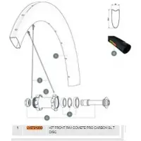Mavic Comete Pro Carbon Sl Tubular Disc Front Felg