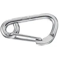 PLASTIMO Rustfritt Stål Asymmetrisk Karabinkrok