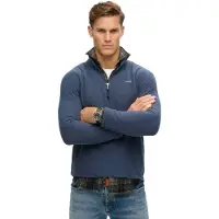 Superdry for man. M2014194A Fleece fleece blue (M), Casual, Polyester