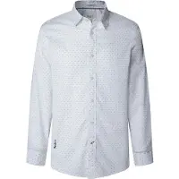 Pepe Jeans for man. PM3090837 Shirt Craig white (L), Casual, Cotton, Long sleeve
