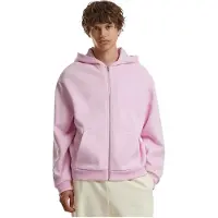 Build Your Brand Fluffy Genser Med Hel Glidelås