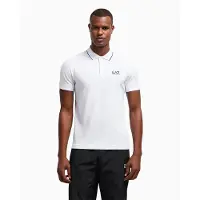Emporio Armani for man. 8NPF16_PJVUZ Casual white polo shirt (5XL), Cotton, Short sleeve