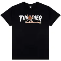 Thrasher X Toy Machine Pyramid T-skjorte svart