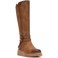 Refresh for woman. 17321202-CAMEL Boots 173212 brown (37), 1 to 3 cm, Zip, Casual