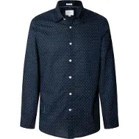 Pepe Jeans for man. PM3090837 Craig navy shirt (L), Casual, Cotton, Long sleeve