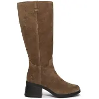 Timberland for woman. TB0A43M8EIV1 Bellevaux high boots in brown leather (37 W), Flat, Zip, Casual