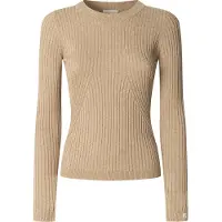 Pepe Jeans for woman. PL7000025 Carla beige jumper (S), Casual, Cotton
