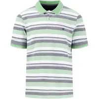 FYNCH-HATTON 2-tone Multicoloured Stripe Kortermet Poloskjorte