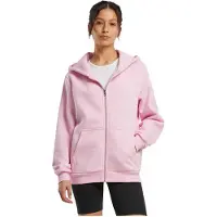 Build Your Brand Fluffy Genser Med Hel Glidelås