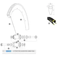 Mavic Comete Pro Carbon Disc Framfelg