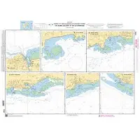 Shom Havner På øyene Grande Terre Marie Galante Og Désirade-fortøyning-sjøkart