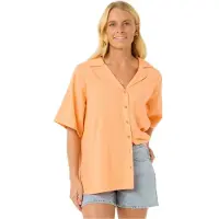 Rip Curl Cala Vadella Textured Kortarmet Skjorte