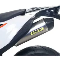 Arrow Race-tech Titanium With Carbon End Cap Ktm 690 Smc R/690 Enduro R ´19-21 Ikke-godkjent Lyddemper