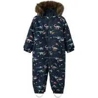 Name it Vinterdress - Noos - NmmSnø10 - Dark Sapphire/Dino JORDE - - 2 år (92) - Vinterdress