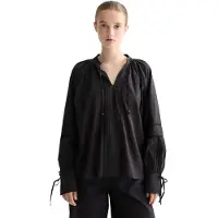 Scotch & Soda Lace And Ties Langermet Bluse