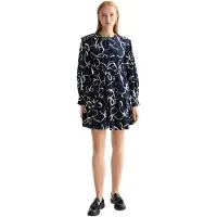 Scotch & Soda Scallop Trim Langarmet Kort Kjole
