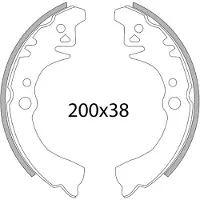 RMS Beauty Piaggio Porter 1.0 225120620 Bremseklosser