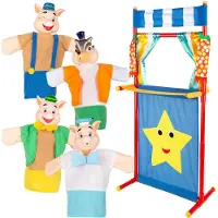 Colorbaby Cucu Show De 3 Små Grisene Dukketeater Pedagogisk Leke